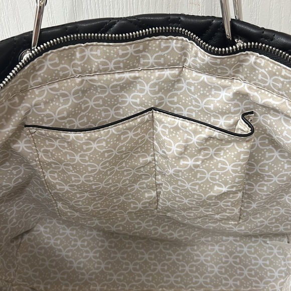 NWT Sam Edelman Black Viviana Monogram Quilt Tote BRAND NEW - Picture 12 of 14